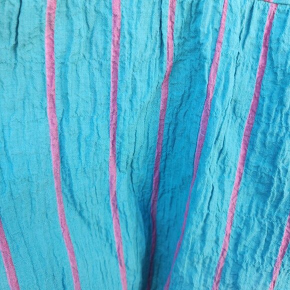 PIETSIE Turquoise Stripe Blouse - Picture 4 of 5